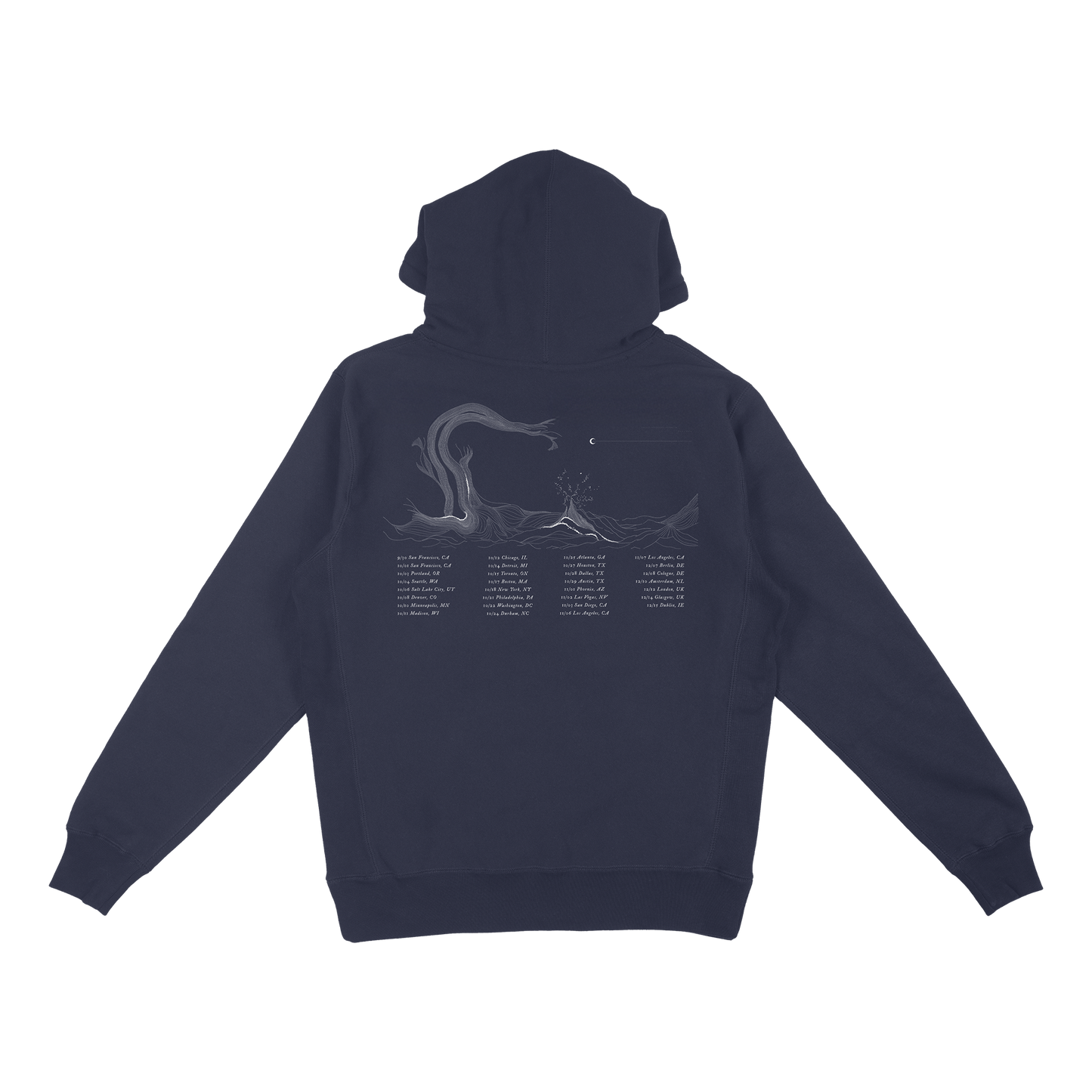 Vanisher Navy Blue Tour Hoodie